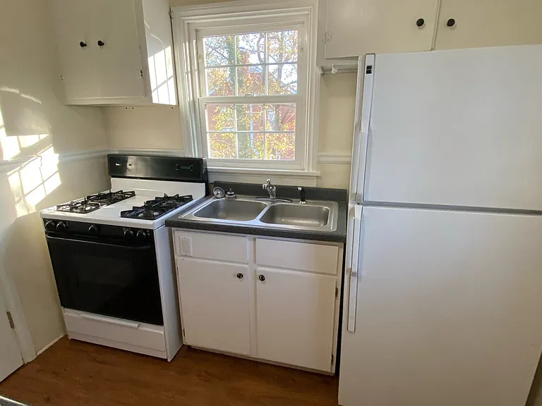 Kitchen with gas stove