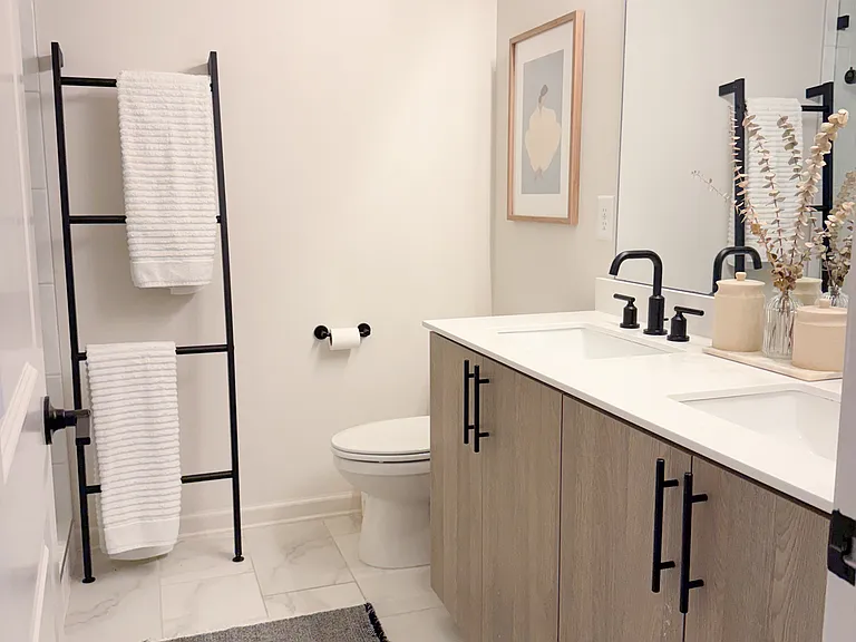Double Vanity with Walk-In Shower