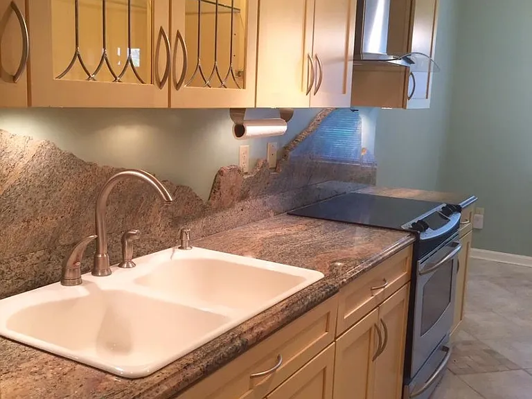Updated kitchen with granite countertops