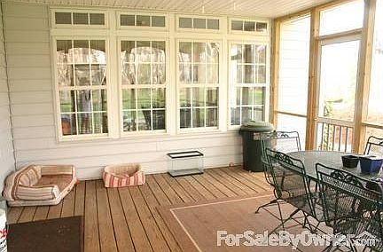 Patio in back of house