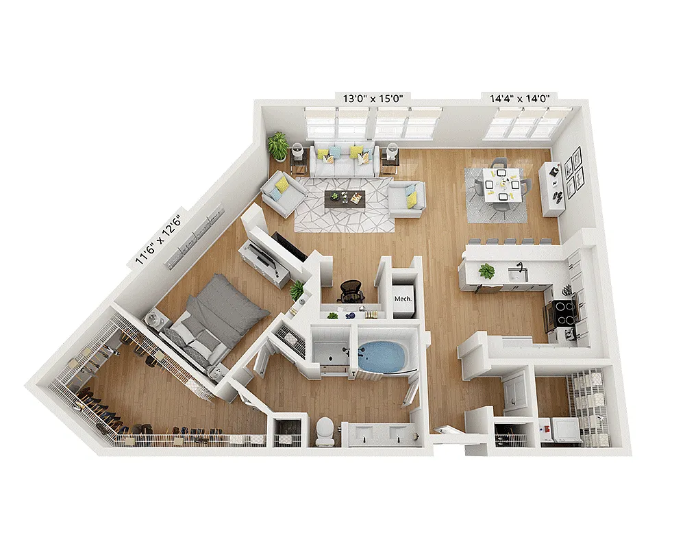 Floor plan Plan G (A1H)