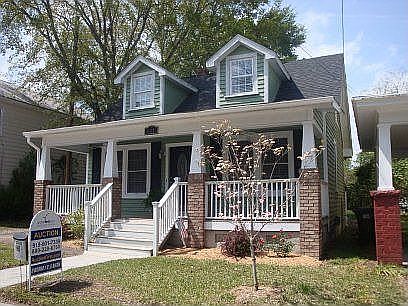 Front with rocking chair porch