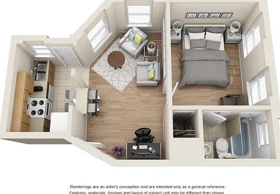 1 Bedroom | 1 Bathroom 1 Bedroom | 1 Bathroom