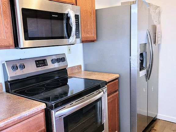 All brand-new stainless appliances in kitchen