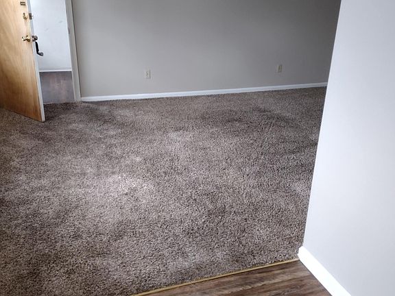 Living room with new carpet