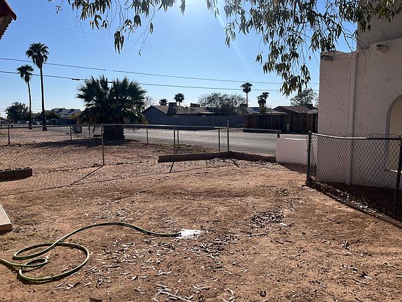 Fenced yard