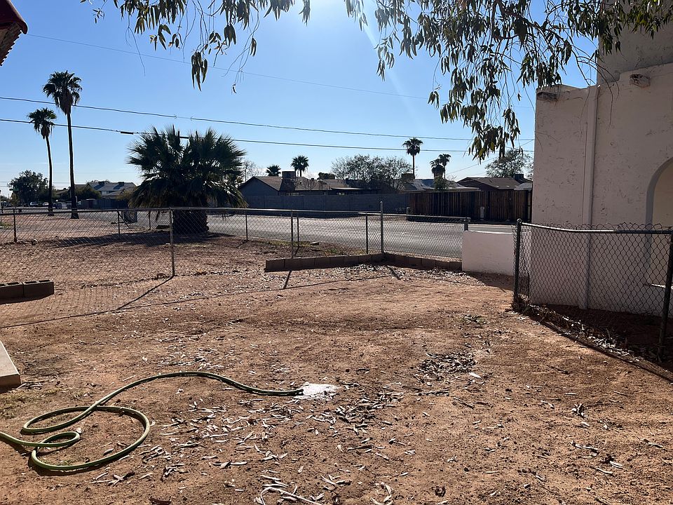 Fenced yard