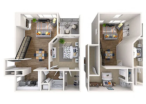 Floor plan 1x1 Loft Large
