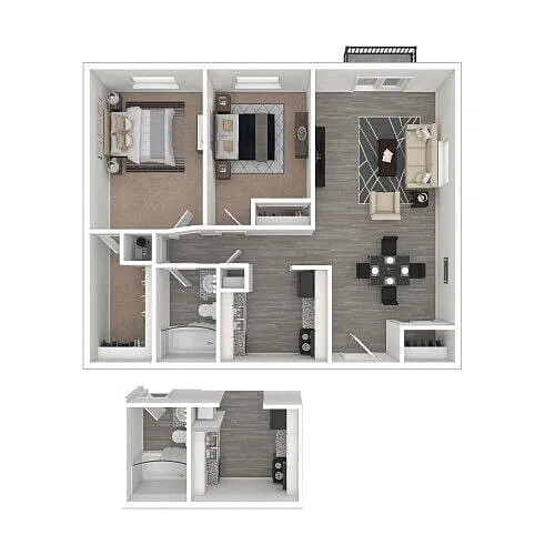 Floor plan 2 Bedroom
