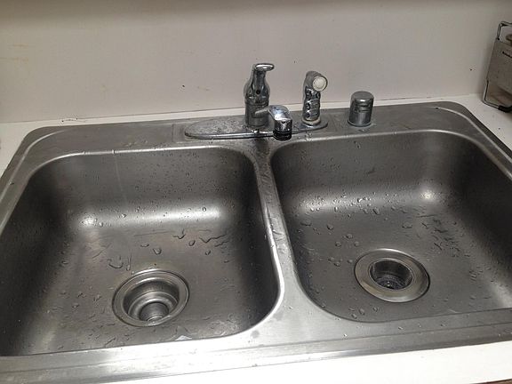 Double sinks in kitchen