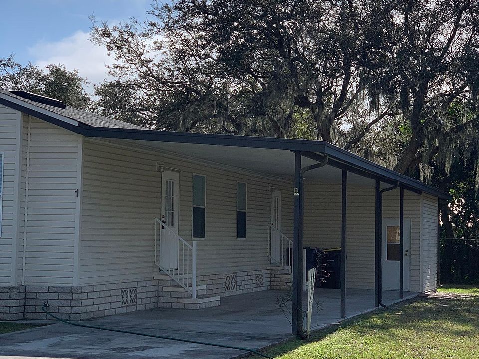 Front of mobile home