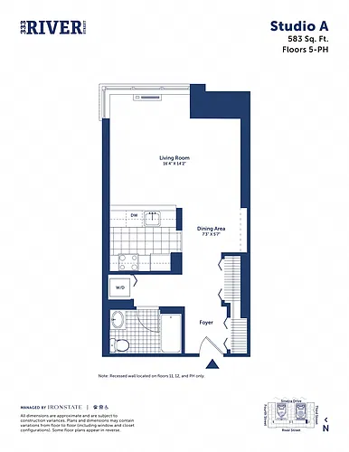 Floor plan Studio A