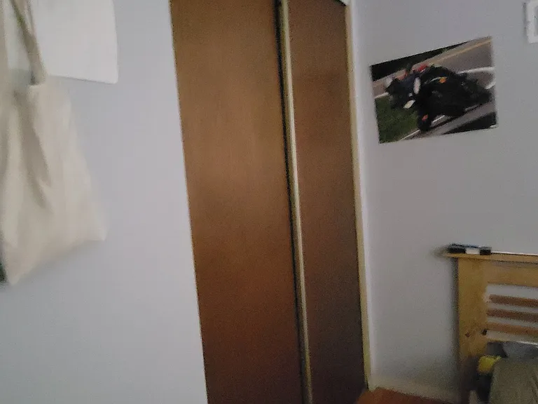 This is a current photo. All closet doors remain in this unit.