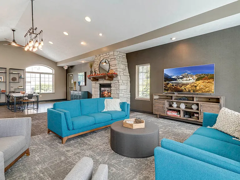 Our clubhouse offers numerous social spaces for residents to hang out or entertain friends.