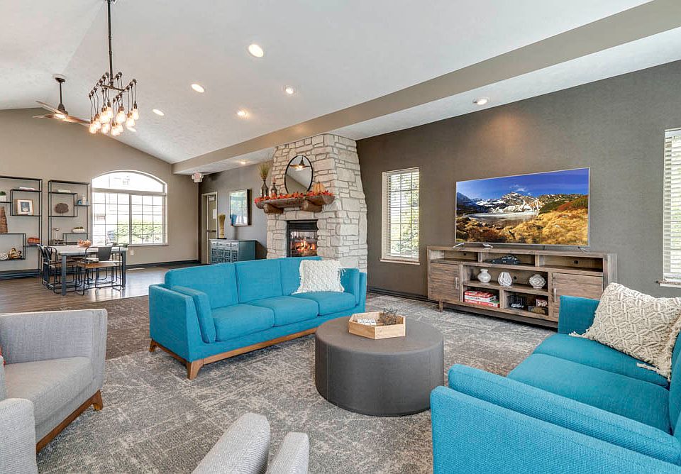 Our clubhouse offers numerous social spaces for residents to hang out or entertain friends.