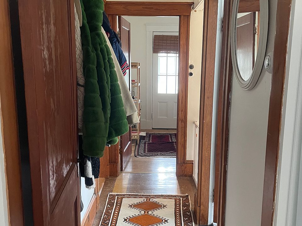 Hall with hooks for coats
