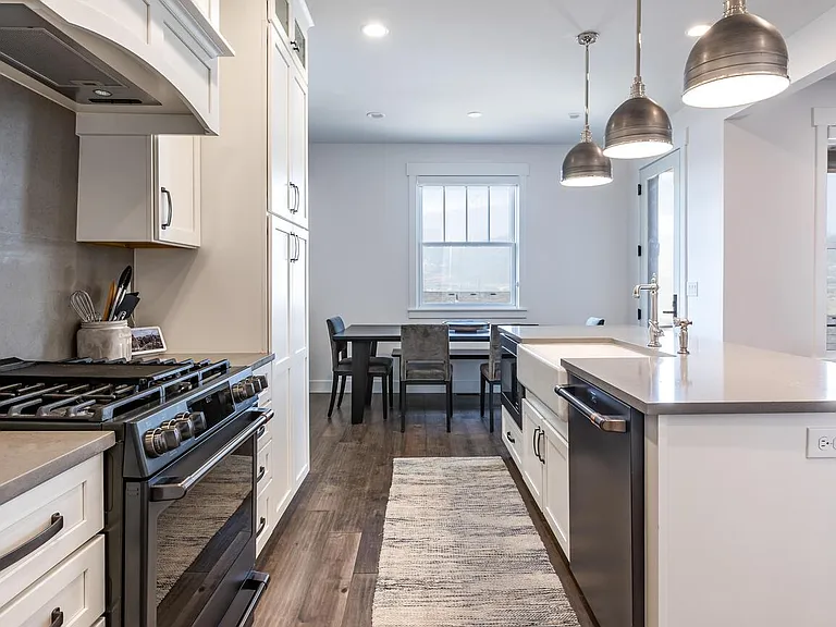 Kitchen and dining view