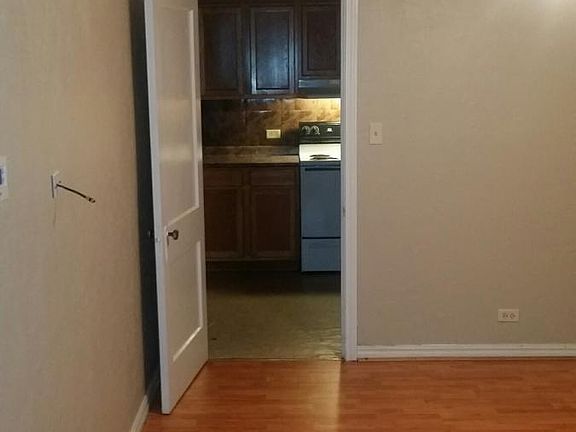 living into kitchen area