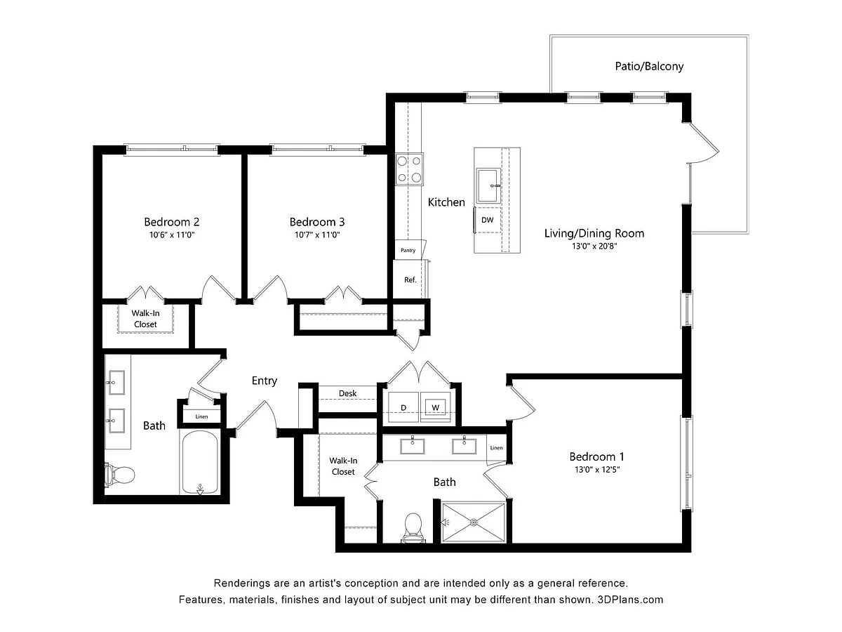 Floor plan C1 ANSI