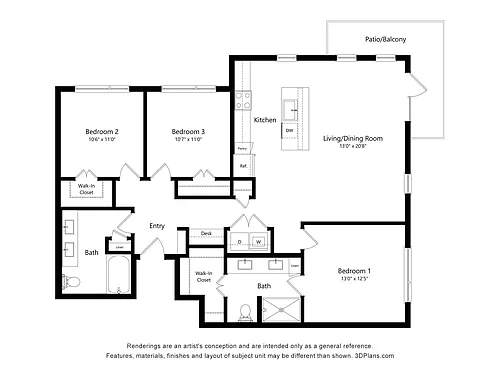 Floor plan C1 ANSI