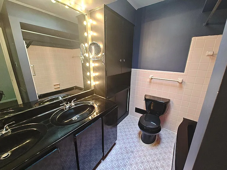 Full Bath with tub off hallway