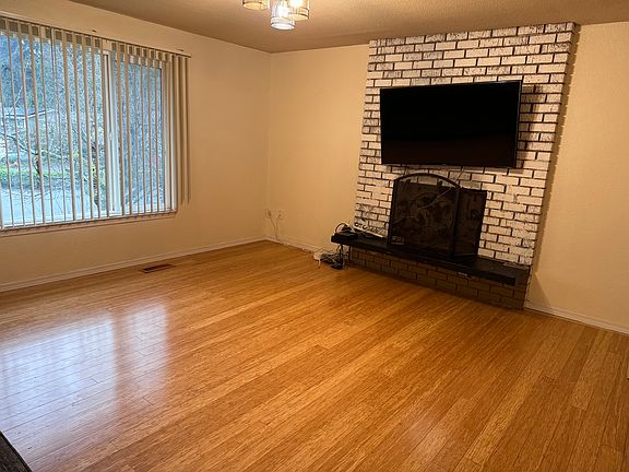 Living room with fireplace