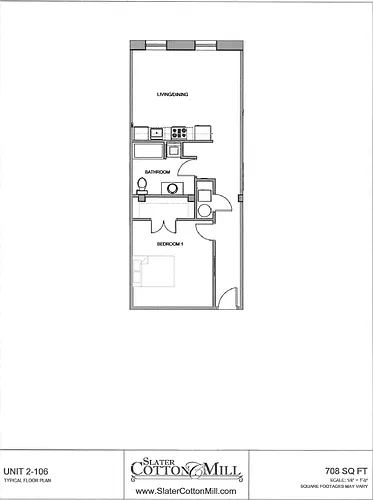 Floor plan 1BR bldg II