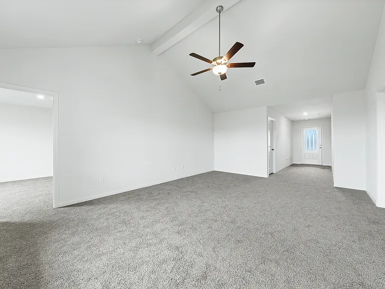 The family room of the Sabine is large enough to fit all your furniture.