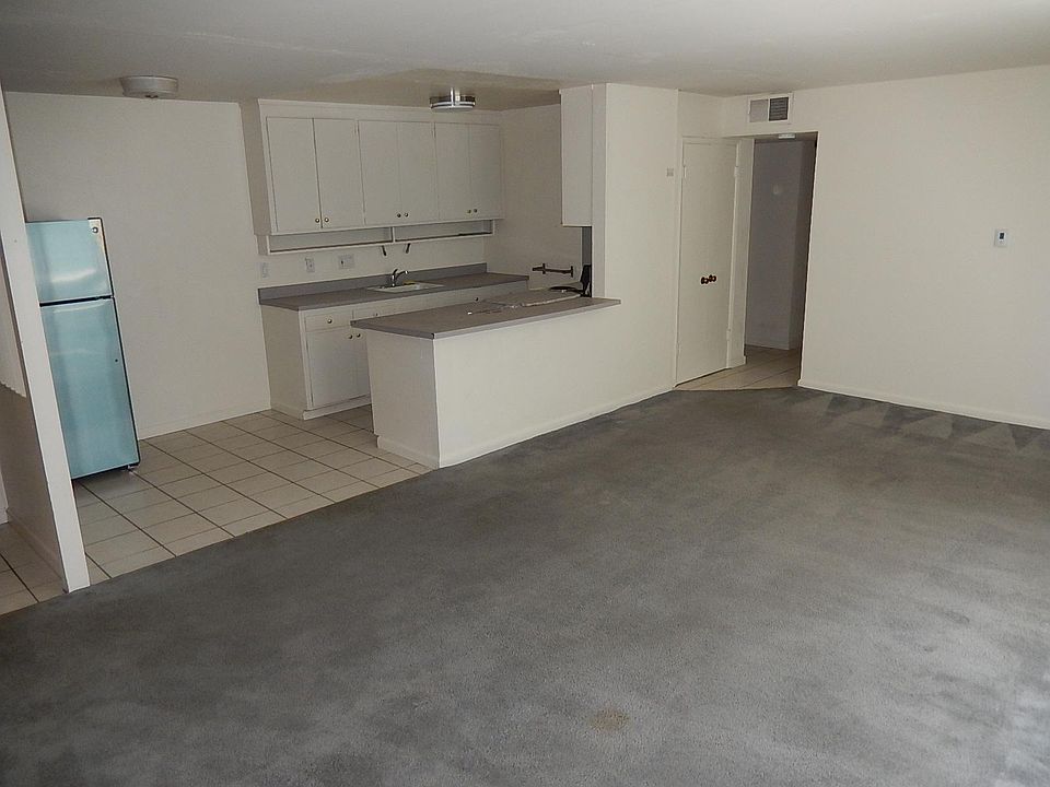 Living room and kitchen area