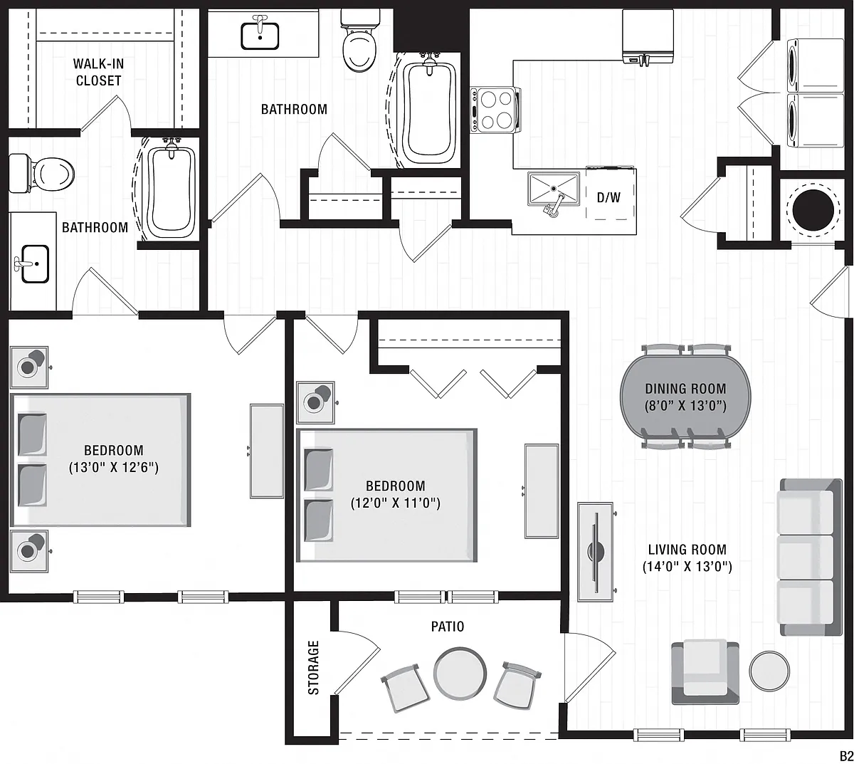 Floor plan B2