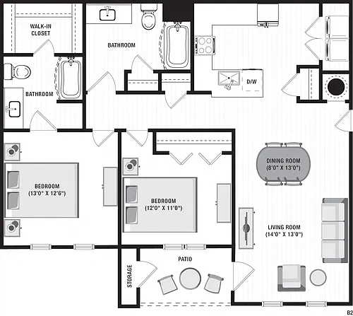 Floor plan B2