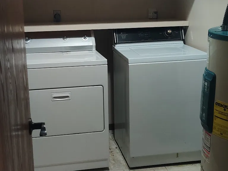 Laundry/storage room.