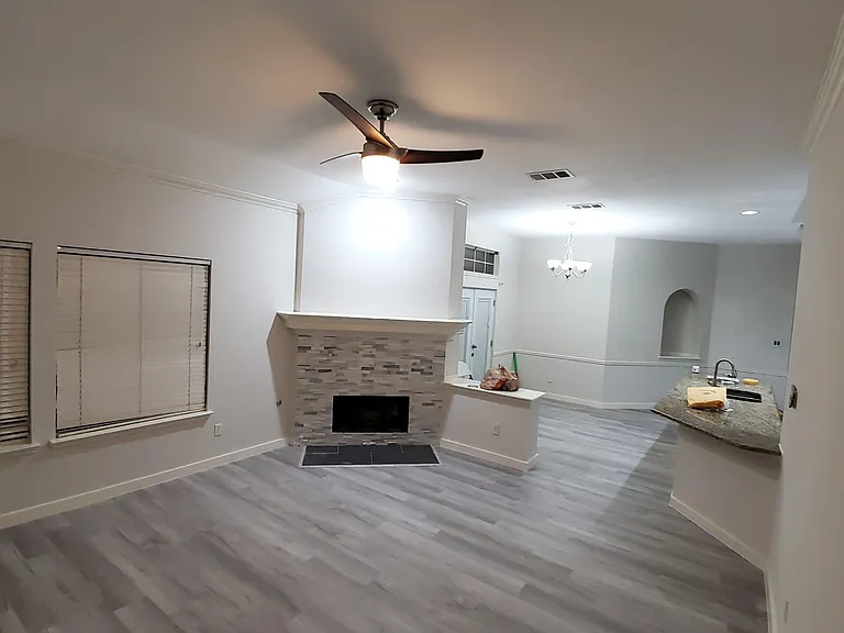 Fireplace and Living Area