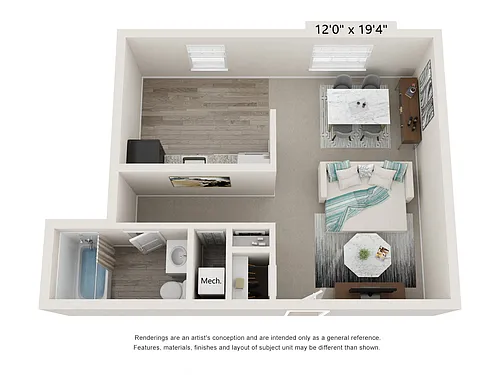 Floor plan Studio