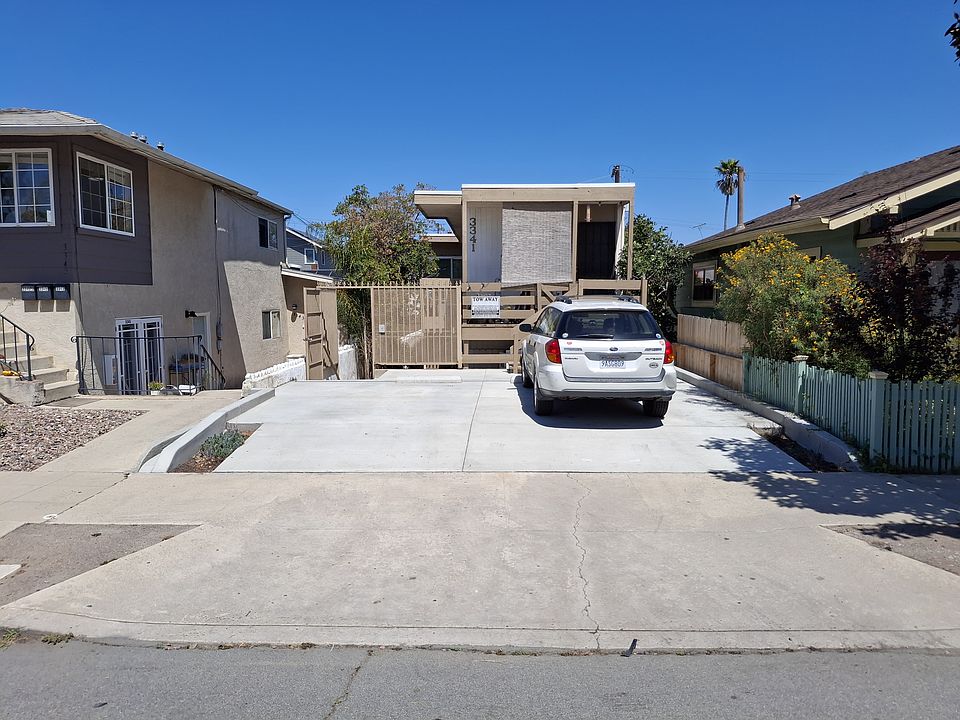 front of property