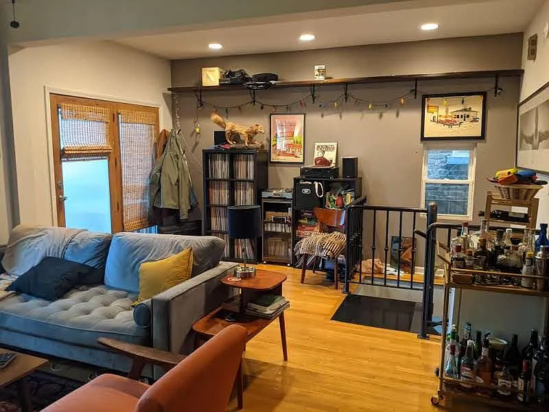Living Room and back door
