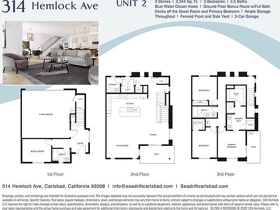 Seadrift on Hemlock - Unit 2 Floor Plan