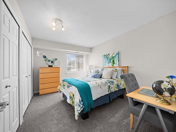 Spacious Bedroom walk-in closet at Three Oaks Apartments, Troy, Michigan
