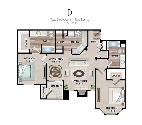 Floor plan D1