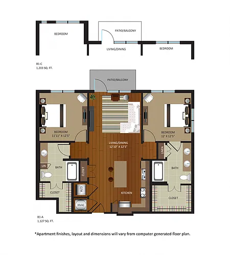 Floor plan B1-A