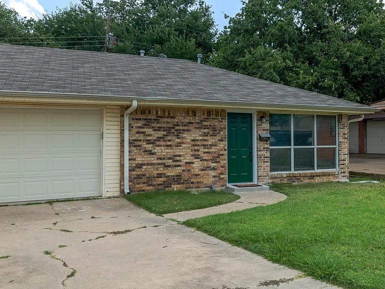 The front of the duplex.