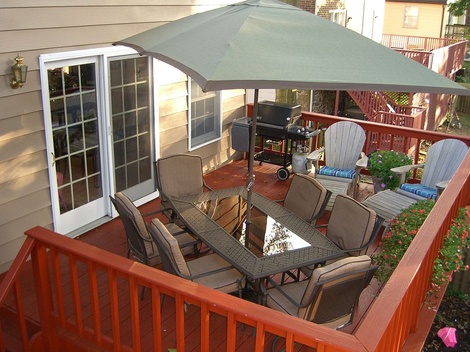shaded back deck