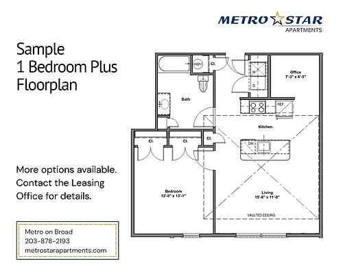 Floor plan One Bed Plus