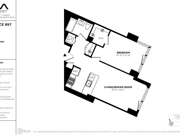 2nd image of 625 W 57th St APT 857