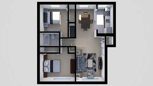 Floor plan 2 Bedrooms