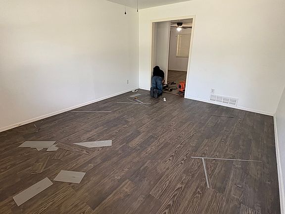 New luxury vinyl plank floor going in