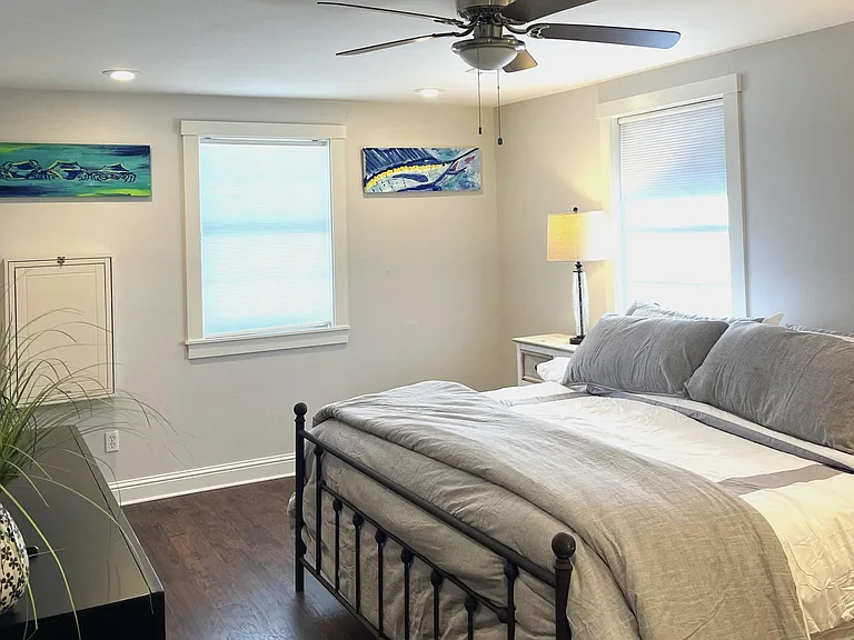 Master King Bed with wall mounted Drop down Office