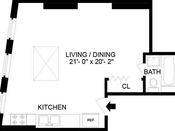 2nd image of 45 E 1st St APT 7