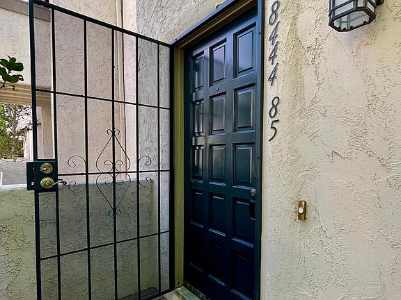 Front door with security screen