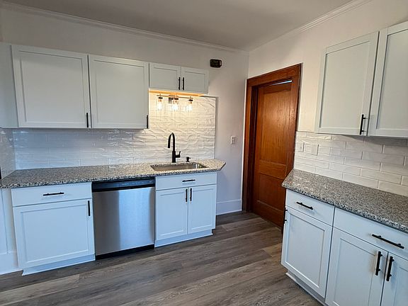Kitchen with access from back hallway